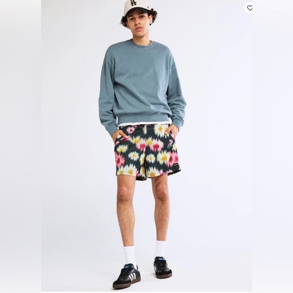 RSQ Men’s Floral Pattern Mesh Short Small NWT
